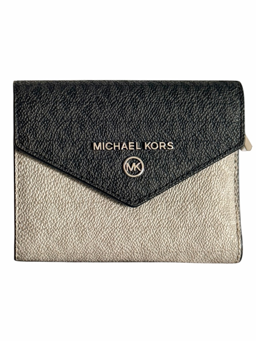 Michael Kors Black and Silver Envelope Wallet - Picture 2 of 5